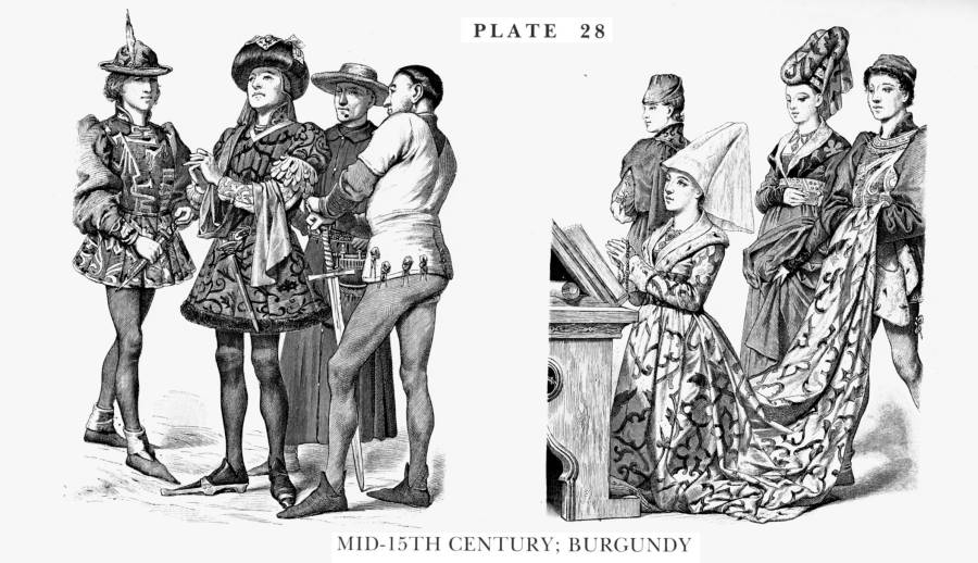 Planche 28b Milieu XVe Siecle - Bourgogne - Mid-15Th Century - Burgundy.jpg